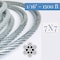 Laureola Industries 1/16" Galvanized Steel Aircraft Wire Rope 7X7 Type, 1500 Ft ZAG116GAL-1500 - alternate 3
